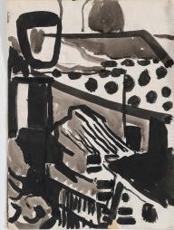 Stillleben (nature mort), années 1950, esquisse (cahier d'esquisses)