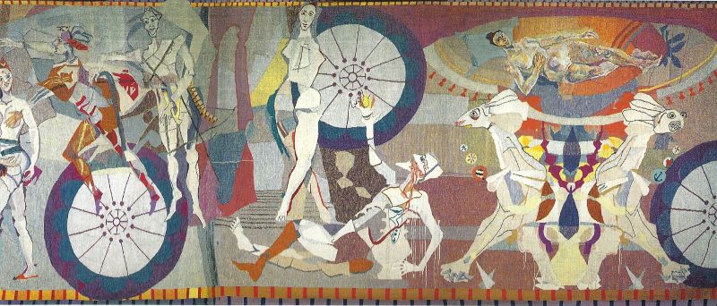 Fichier:08 Herbert Boeckl, Die Welt und der Mensch, Gobelin, 1956-58, Detail © Stadt Wien, Herbert Boeckl Nachlass - Kopie.jpg
