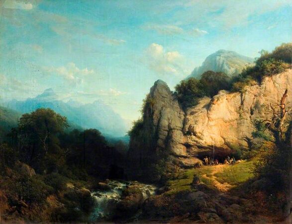 Karl Joseph Kuwasseg, Vue dans le Tyrol (1857), Victoria and Albert Museum