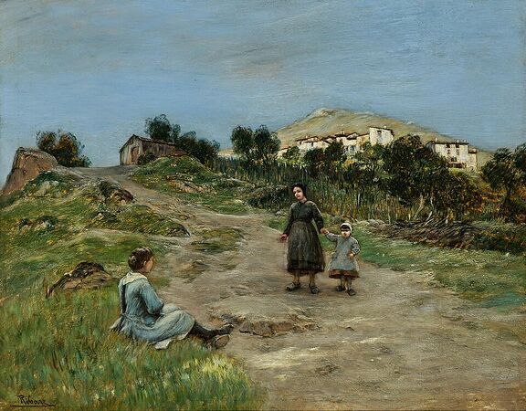Soir en Auvergne près de Thiers (avant 1904)