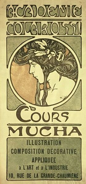 Fichier:10 Alfons Mucha, Cours Mucha, Paris 1892 © Mucha Fondation.jpg
