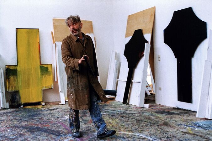 Arnulf Rainer dans le film Sternsucher d’Herbert Brödl, 1994