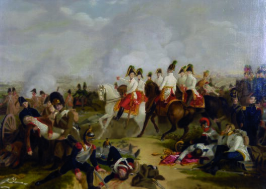 Johann Peter Krafft (1780 –1856) : Erzherzog Carl mit seinem Stab in der Schlacht bei Aspern, 1809 (1819)