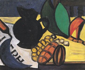 Rudolf Hradil, Nature morte à la corbeille de mais, 1951