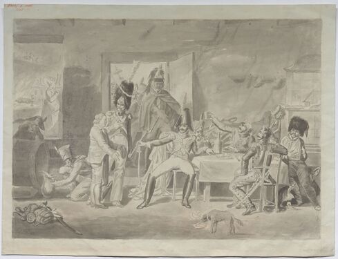 Inconnu, « Billet de lit a l'Hospital Militaire de Vienne » (pour) Antonio Viela, 1809