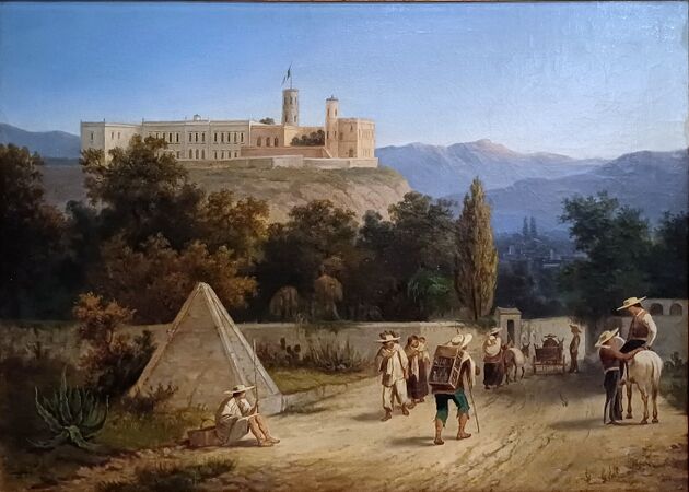 Karl Joseph Kuwasseg, Château de Chapultepec (1850), Museo Soumaya - Mexico
