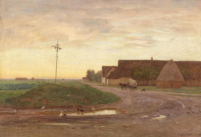 Fichier:03 Eugen Jettel, Kreuzweg bei Cayeaux-en-Santerre, 1897.jpg