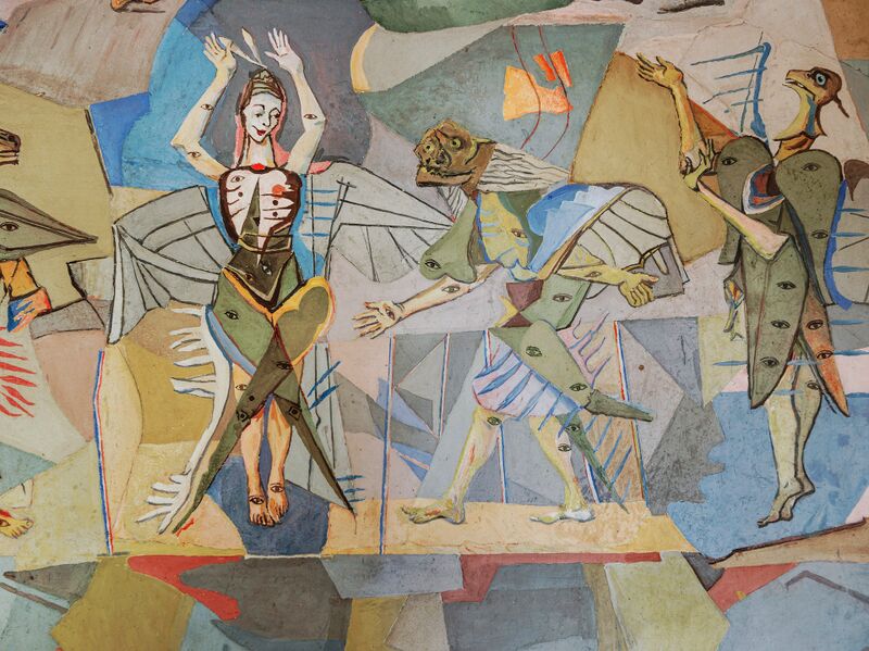 Fichier:09 Herbert Boeckl, Die Apokalypse, 1952-60, Detail, Freskenzyklus in der Abtei Seckau © Wien Museum, Herbert Boeckl Nachlass, Paul Ott.jpg