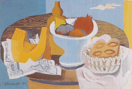 Eduard Bäumer, Nature morte aux melons, 1931