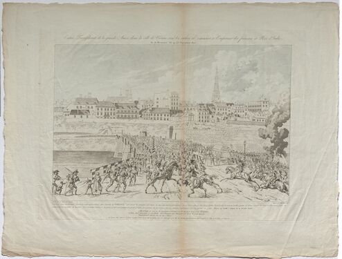 Johann Andreas Ziegler, Einzug der Franzosen in Wien am 13. November 1805