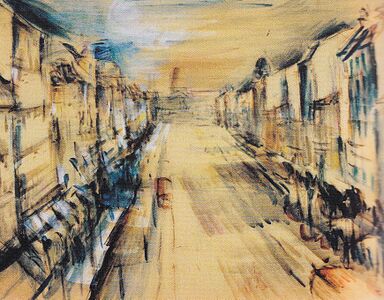 Fritz Schwarz-Waldegg, Rue à Paris, vers 1930