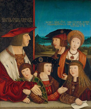 Bernhard Strigel – Famille de l’Empereur Maximilien Ier (après 1515). Kunsthistorisches Museum (Vienne)